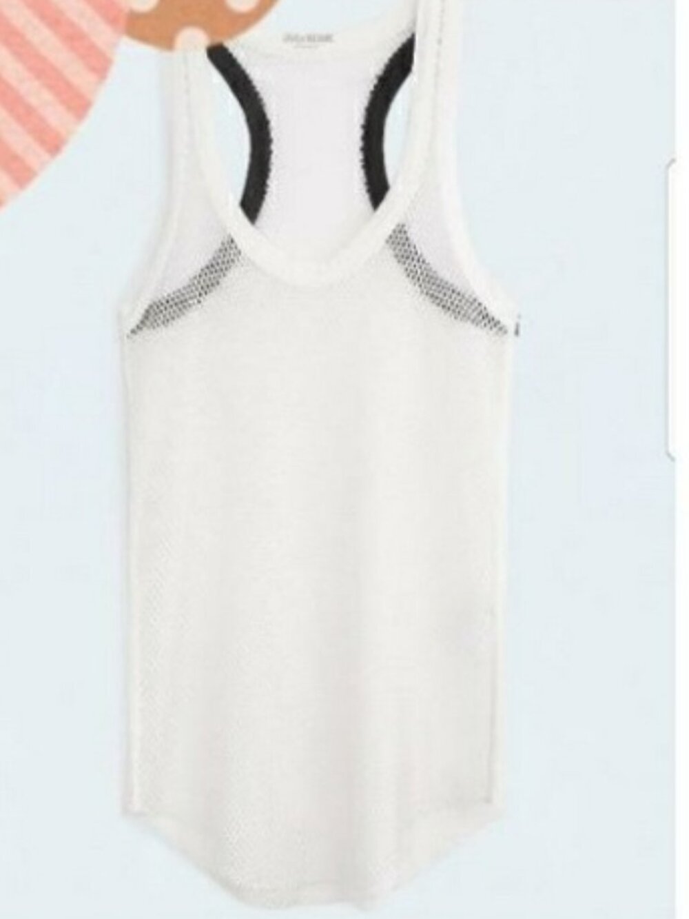Zadig & Voltaire NEW Weep Fishnet Tank Top Women's M - Picture 6 of 15